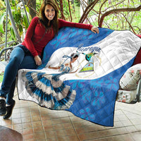 Felices Fiestas Patrias Nicaragua Quilt Bailes Nicaraguan Girl - Wonder Print Shop