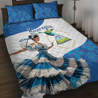 Felices Fiestas Patrias Nicaragua Quilt Bed Set Bailes Nicaraguan Girl - Wonder Print Shop