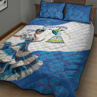 Felices Fiestas Patrias Nicaragua Quilt Bed Set Bailes Nicaraguan Girl - Wonder Print Shop