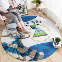 Felices Fiestas Patrias Nicaragua Round Carpet Bailes Nicaraguan Girl