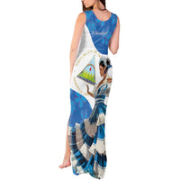 Felices Fiestas Patrias Nicaragua Tank Maxi Dress Bailes Nicaraguan Girl - Wonder Print Shop
