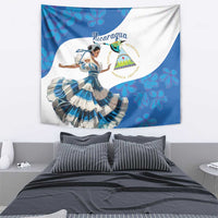 Felices Fiestas Patrias Nicaragua Tapestry Bailes Nicaraguan Girl - Wonder Print Shop