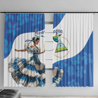 Felices Fiestas Patrias Nicaragua Window Curtain Bailes Nicaraguan Girl - Wonder Print Shop