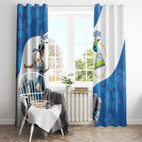 Felices Fiestas Patrias Nicaragua Window Curtain Bailes Nicaraguan Girl - Wonder Print Shop