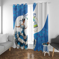 Felices Fiestas Patrias Nicaragua Window Curtain Bailes Nicaraguan Girl - Wonder Print Shop