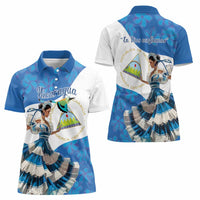 Felices Fiestas Patrias Nicaragua Women Polo Shirt Bailes Nicaraguan Girl - Wonder Print Shop
