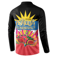 Antigua Carnival Button Sweatshirt Greatest Summer Festival Of Caribbean LT14