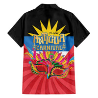 Antigua Carnival Family Matching Off The Shoulder Long Sleeve Dress and Hawaiian Shirt Greatest Summer Festival Of Caribbean LT14