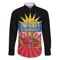 Antigua Carnival Family Matching Off The Shoulder Long Sleeve Dress and Hawaiian Shirt Greatest Summer Festival Of Caribbean LT14
