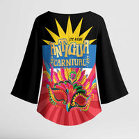Antigua Carnival Kimono Sleeve Blouse Greatest Summer Festival Of Caribbean - Wonder Print Shop