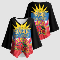 Antigua Carnival Kimono Sleeve Blouse Greatest Summer Festival Of Caribbean - Wonder Print Shop