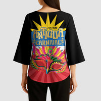 Antigua Carnival Kimono Sleeve Blouse Greatest Summer Festival Of Caribbean - Wonder Print Shop