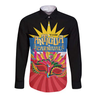 Antigua Carnival Long Sleeve Button Shirt Greatest Summer Festival Of Caribbean LT14