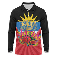 Antigua Carnival Long Sleeve Polo Shirt Greatest Summer Festival Of Caribbean LT14