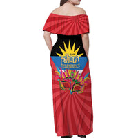 Antigua Carnival Off Shoulder Maxi Dress Greatest Summer Festival Of Caribbean LT14