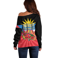 Antigua Carnival Off Shoulder Sweater Greatest Summer Festival Of Caribbean LT14