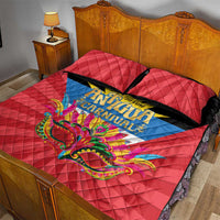 Antigua Carnival Quilt Bed Set Greatest Summer Festival Of Caribbean - Wonder Print Shop