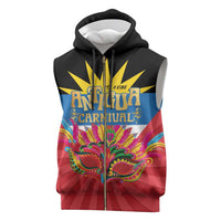 Antigua Carnival Sleeveless Zip Hoodie Greatest Summer Festival Of Caribbean - Wonder Print Shop