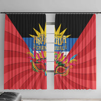 Antigua Carnival Window Curtain Greatest Summer Festival Of Caribbean - Wonder Print Shop