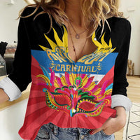 Antigua Carnival Women Casual Shirt Greatest Summer Festival Of Caribbean LT14
