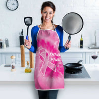 Breast Cancer Awareness Apron Think Pink Tie Dye Ribbon - Wonder Print Shop