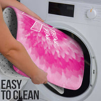 Breast Cancer Awareness Bathroom Set Think Pink Tie Dye Ribbon - Wonder Print Shop