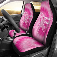 Personalized Breast Cancer Awareness Car Seat Cover Think Pink Tie Dye Ribbon - Wonder Print Shop
