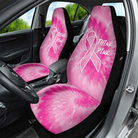Personalized Breast Cancer Awareness Car Seat Cover Think Pink Tie Dye Ribbon - Wonder Print Shop