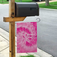 Personalized Breast Cancer Awareness Garden Flag Think Pink Tie Dye Ribbon - Wonder Print Shop