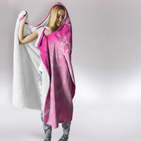 Personalized Breast Cancer Awareness Hooded Blanket Think Pink Tie Dye Ribbon - Wonder Print Shop