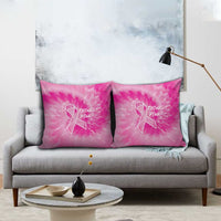 Breast Cancer Awareness Pillow Cover Think Pink Tie Dye Ribbon - Wonder Print Shop