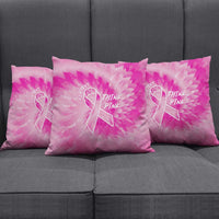 Breast Cancer Awareness Pillow Cover Think Pink Tie Dye Ribbon - Wonder Print Shop