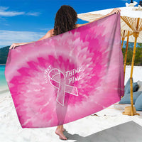 Personalized Breast Cancer Awareness Sarong Think Pink Tie Dye Ribbon - Wonder Print Shop