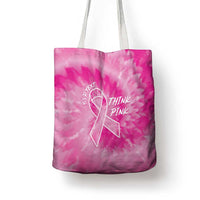 Breast Cancer Awareness Tote Bag Think Pink Tie Dye Ribbon - Wonder Print Shop