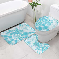 Teal Ribbon Cervical Cancer Awareness Bathroom Set Not Going Down Without A Fight Tie Dye - Wonder Print Shop