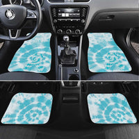 Teal Ribbon Cervical Cancer Awareness Car Mats Not Going Down Without A Fight Tie Dye - Wonder Print Shop