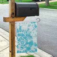 Teal Ribbon Cervical Cancer Awareness Garden Flag Not Going Down Without A Fight Tie Dye - Wonder Print Shop