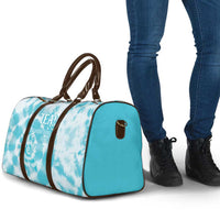 Teal Ribbon Cervical Cancer Awareness Travel Bag Not Going Down Without A Fight Tie Dye - Wonder Print Shop