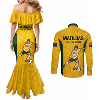 australia-soccer-couples-matching-mermaid-dress-and-long-sleeve-button-shirts-sam-kerr-matildas-proud-2023-world-cup-yellow