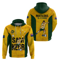 Australia Soccer Hoodie Sam Kerr Matildas Proud 2023 World Cup Yellow - Wonder Print Shop
