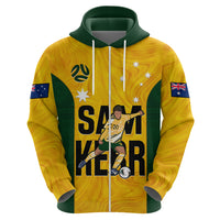 Australia Soccer Hoodie Sam Kerr Matildas Proud 2023 World Cup Yellow - Wonder Print Shop