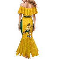 Australia Soccer Mermaid Dress Sam Kerr Matildas Proud 2023 World Cup Yellow - Wonder Print Shop
