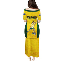 Australia Soccer Puletasi Sam Kerr Matildas Proud 2023 World Cup Yellow - Wonder Print Shop