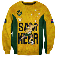 Australia Soccer Sweatshirt Sam Kerr Matildas Proud 2023 World Cup Yellow - Wonder Print Shop