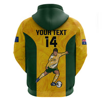 Custom Australia Soccer Hoodie Sam Kerr Matildas Proud 2023 World Cup Yellow - Wonder Print Shop