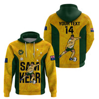 Custom Australia Soccer Hoodie Sam Kerr Matildas Proud 2023 World Cup Yellow - Wonder Print Shop