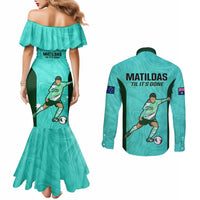 australia-soccer-couples-matching-mermaid-dress-and-long-sleeve-button-shirts-sam-kerr-matildas-proud-2023-world-cup-turquoise