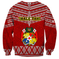 Tonga Rugby Sweatshirt 2023 World Cup Tongan Kupesi Ngatu Pattern - Wonder Print Shop