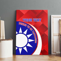 Personalised Taiwan Badminton Canvas Wall Art 2024 Taiwanese Proud Dynamic Style - Wonder Print Shop