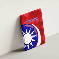 Personalised Taiwan Badminton Canvas Wall Art 2024 Taiwanese Proud Dynamic Style - Wonder Print Shop